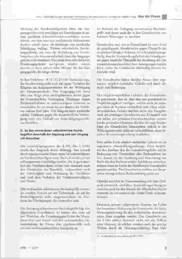 Vorschauseite 3: Entschädigung wegen überlanger Verfahrensdauer bei sozialrechtlichen Streitigkeiten anlässlich Pflege