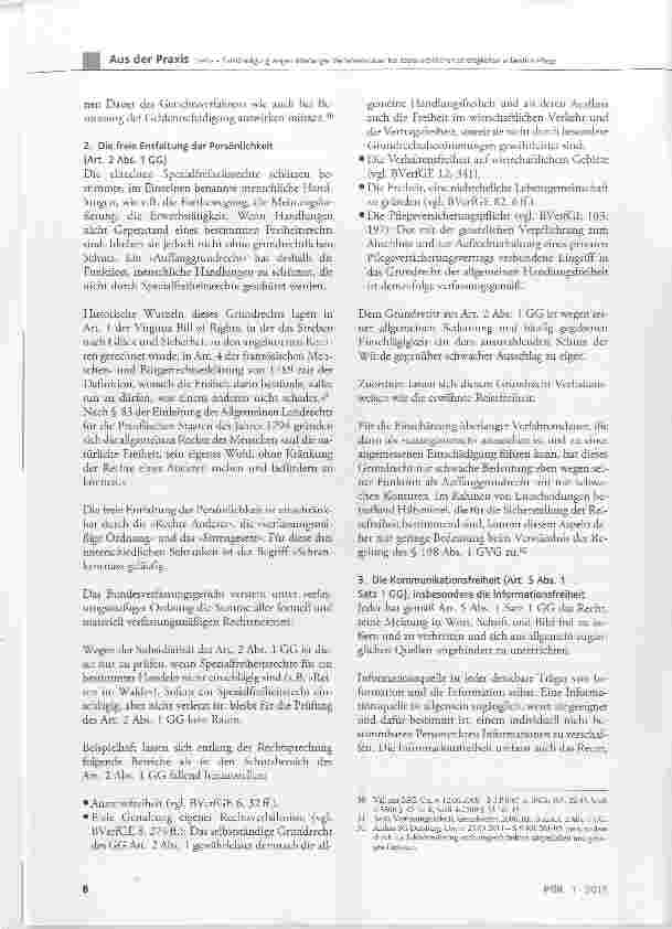 Vorschauseite 6: Entschädigung wegen überlanger Verfahrensdauer bei sozialrechtlichen Streitigkeiten anlässlich Pflege