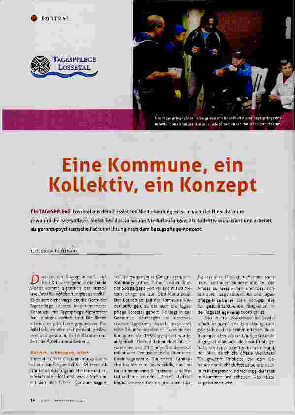 Vorschauseite 1: Eine Kommune, ein Kollektiv, ein Konzept