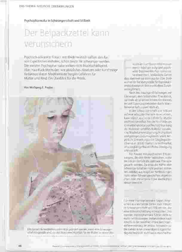 Vorschauseite 1: Der Beipackzettel kann verunsichern