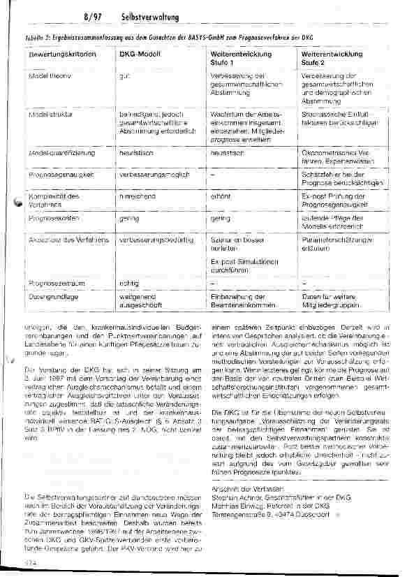 Vorschauseite 6: Konsequenzen der Neuregelungen zum Grundsatz der Beitragssatzstabilität im Krankenhausbereich