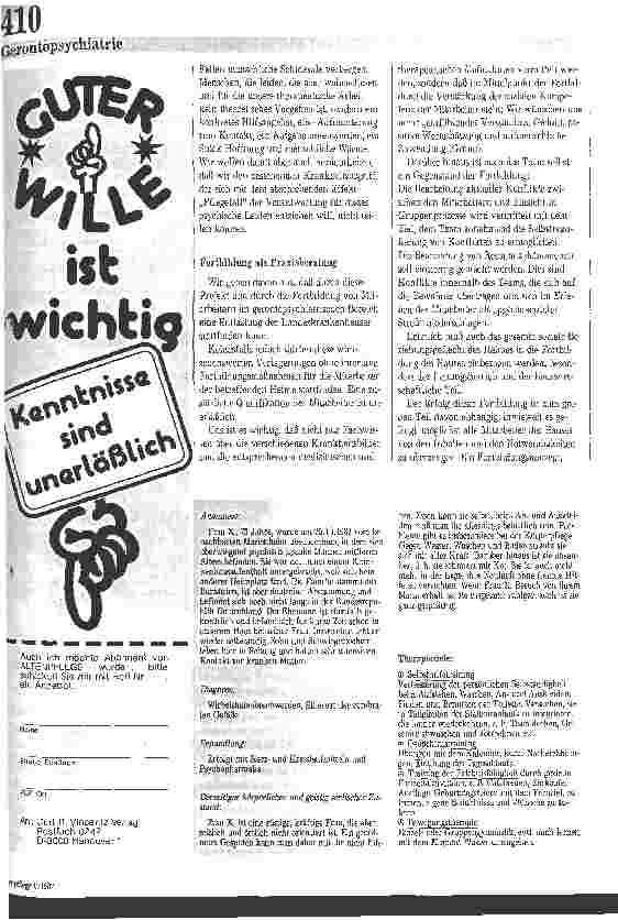 Vorschauseite 3: Gerontopsychiatrische Pflegestation im Heim