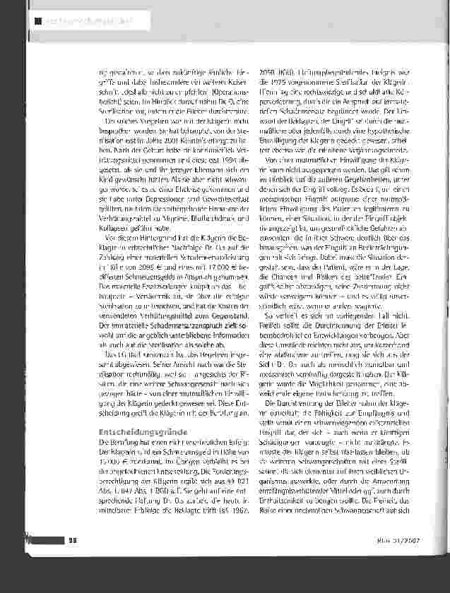Vorschauseite 2: Haftung für die ungewollte Sterilisation einer Frau