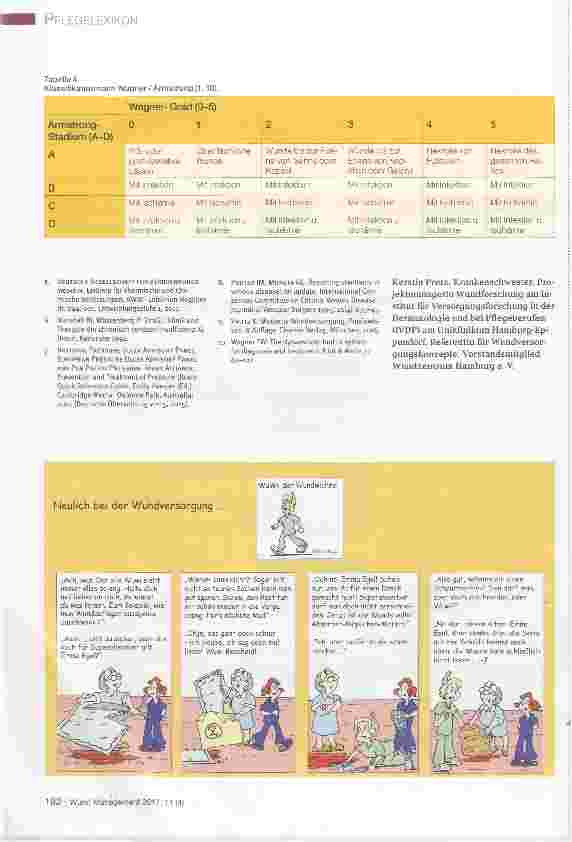 Vorschauseite 3: PFLEGE LEXIKON-DIE SERIE ZUM SAMMELN Klassifikationssysteme von Wunden und deren Grunderkrankungen, Teil 1