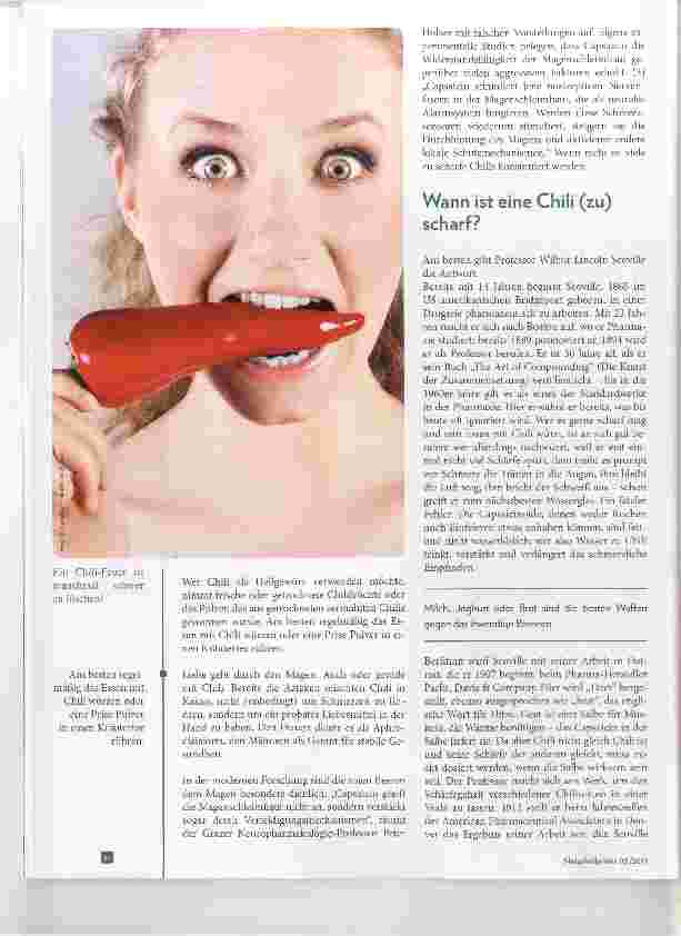 Vorschauseite 3: Scharf gegen Schmerz und Entzündung - Chili