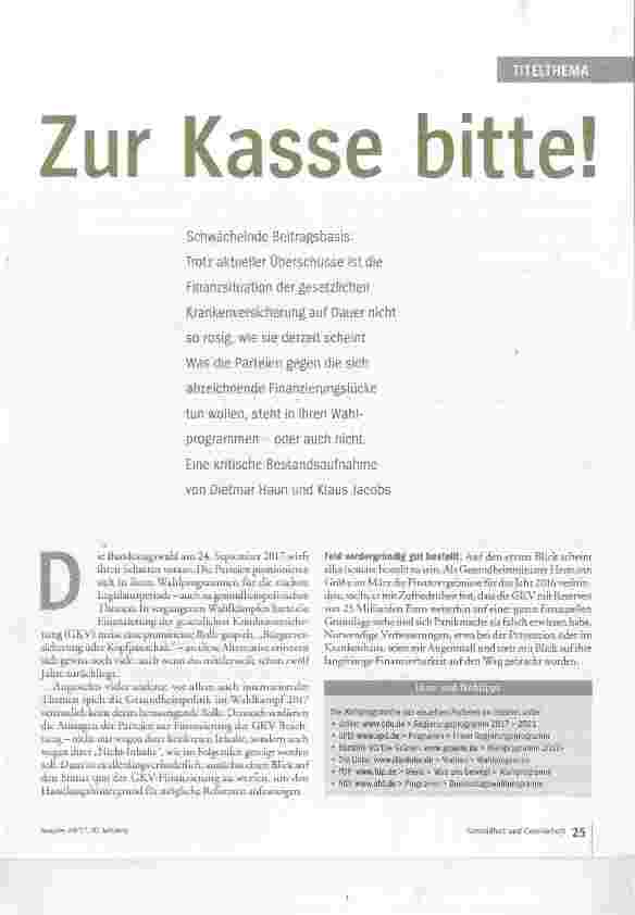 Vorschauseite 2: Zur Kasse bitte!
