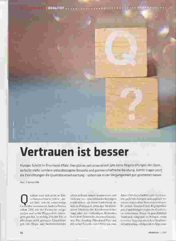 Vorschauseite 1: Vertrauen ist besser