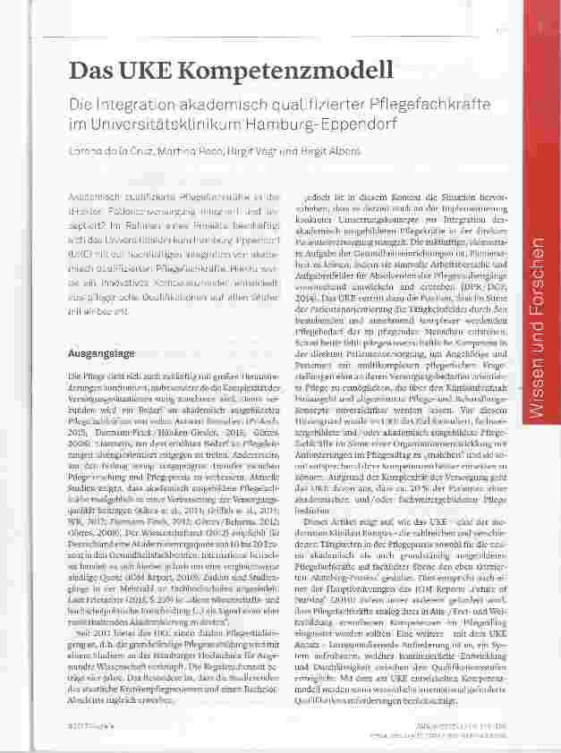 Vorschauseite 1: Das UKE Kompetenzmodell