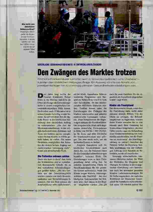 Vorschauseite 1: Den Zwängen des Marktes trotzen