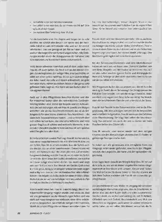 Vorschauseite 3: Palliative Care bei Menschen, die sich selbst vernachlässigen