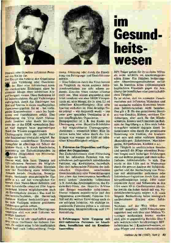 Vorschauseite 2: AIDS - Risiken und Schutzmöglichkeiten für Beschäftigte