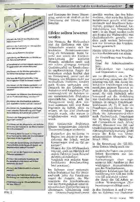 Vorschauseite 3: Qualitätszirkel als Teil der Krankenhausnormalität? Erfahrungen aus 14 unterschiedlichen Projektkrankenhäusern