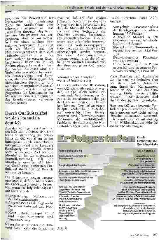 Vorschauseite 5: Qualitätszirkel als Teil der Krankenhausnormalität? Erfahrungen aus 14 unterschiedlichen Projektkrankenhäusern
