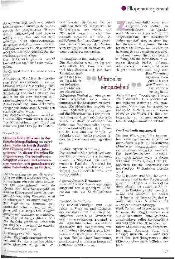 Vorschauseite 2: Umsetzung einer Stellenreduzierung im Pflegedienst - Am Beispiel einer operativen onkologischen Abteilung -