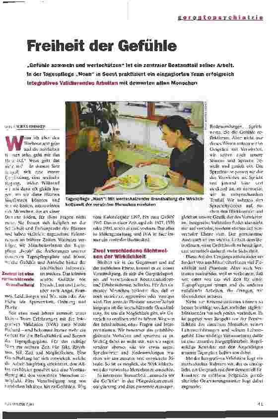 Vorschauseite 1: Freiheit der Gefühle