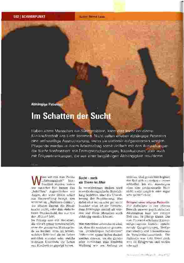 Vorschauseite 1: Im Schatten der Sucht