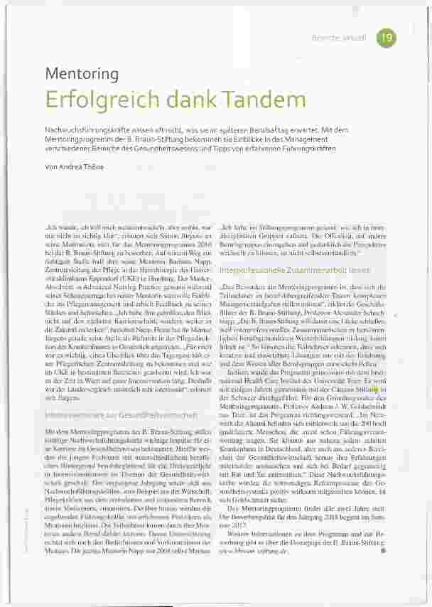 Vorschauseite 1: Mentoring Erfolgreich dank Tandem