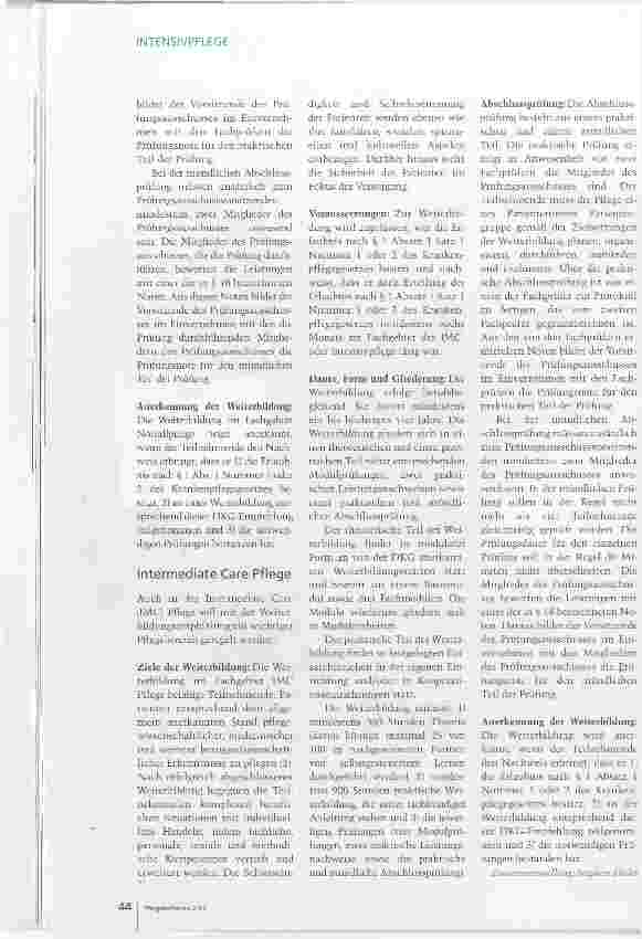 Vorschauseite 3: Neue Weiterbildungsempfehlungen