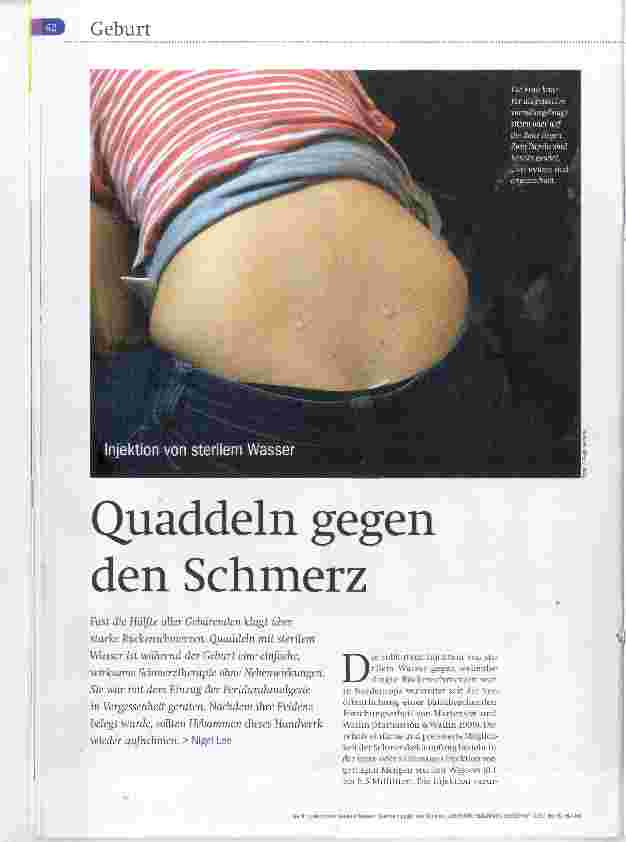Vorschauseite 1: Quaddeln gegen den Schmerz