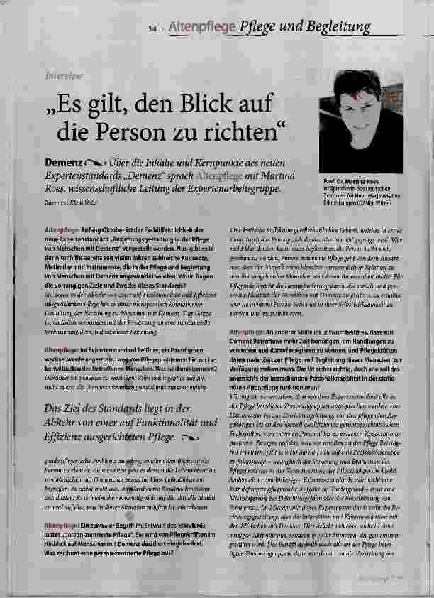 Vorschauseite 1: Es gilt, den Blick auf die Person zu richten