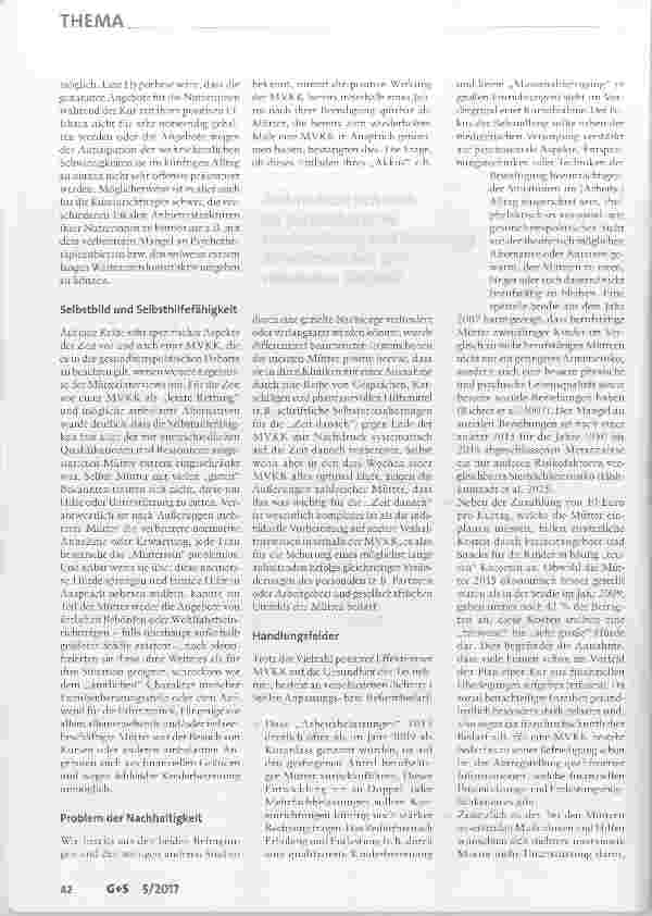 Vorschauseite 6: Mutter-/Vater-Kind-Kuren: wirksam, aber nicht nachhaltig genug