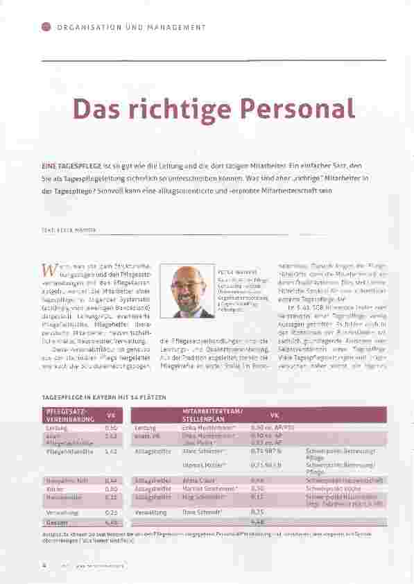 Vorschauseite 1: Das richtige Personal