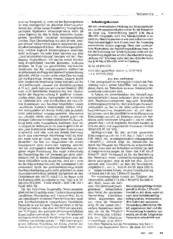 Vorschauseite 3: Auswirkungen des personalvertretungsrechtlichen Benachteiligungsverbotes