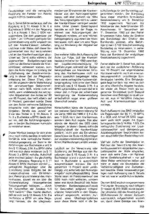 Vorschauseite 2: Rechtsprechung Chefarztvertragsrecht
