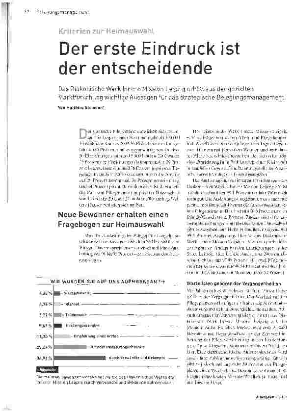 Vorschauseite 1: Der erste Eindruck ist der entscheidende