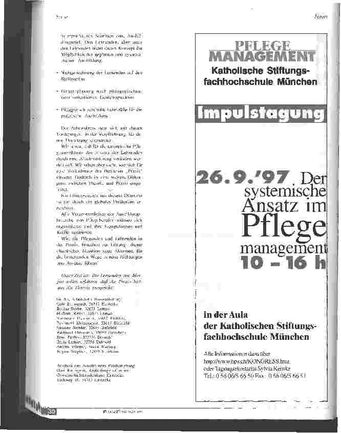 Vorschauseite 2: Bleibendes Chaos oder Veränderungen? Die praktische Ausbildung in den Pflegeberufen