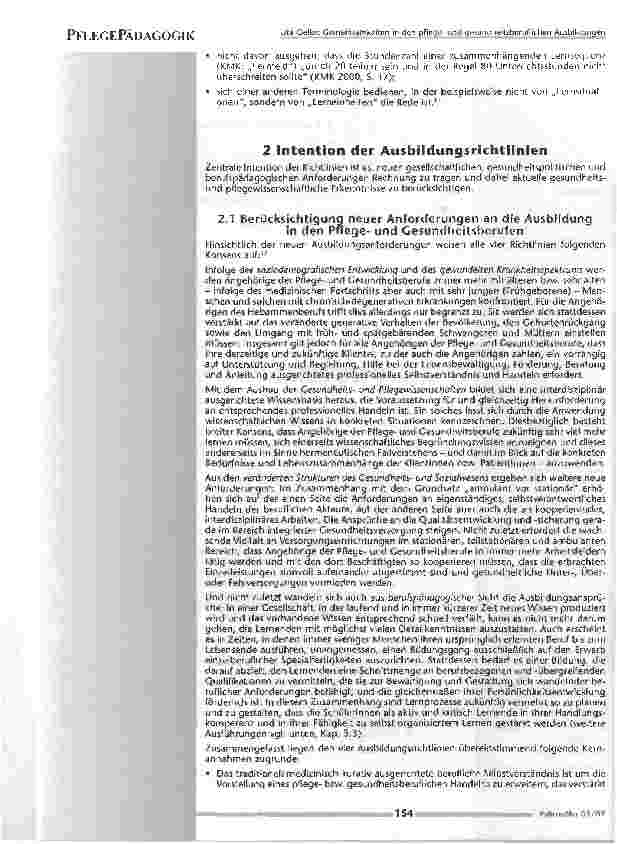Vorschauseite 3: Gemeinsamkeiten in den pflege und gesundheitsberuflichen Ausbildungen