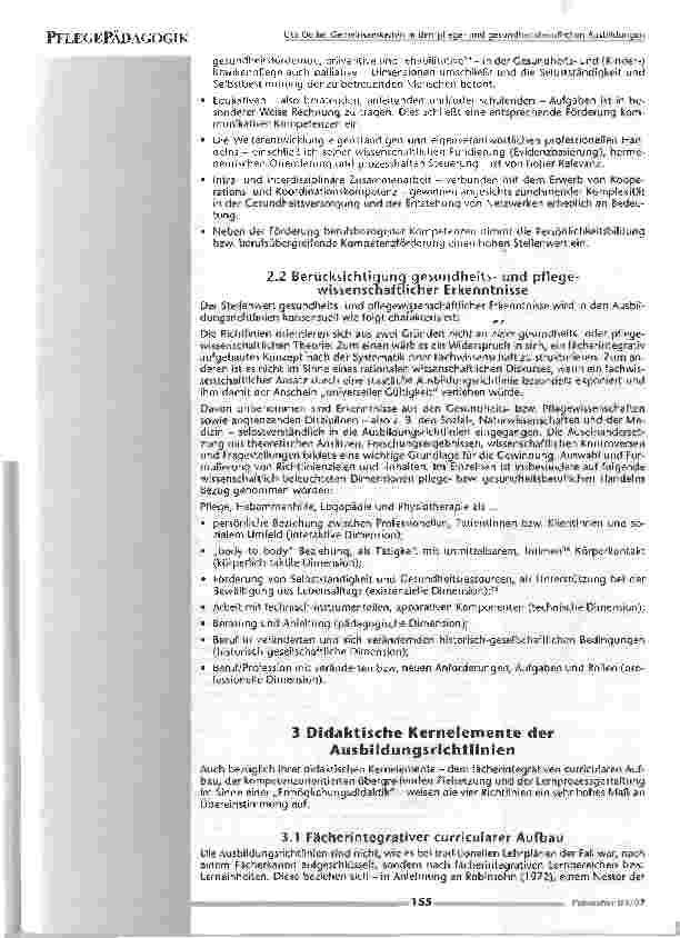 Vorschauseite 4: Gemeinsamkeiten in den pflege und gesundheitsberuflichen Ausbildungen