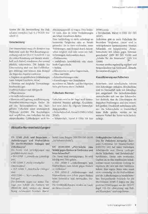 Vorschauseite 2: Sicheres Arbeiten dank Fußschutz