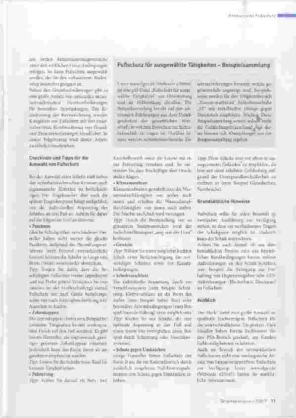 Vorschauseite 4: Sicheres Arbeiten dank Fußschutz