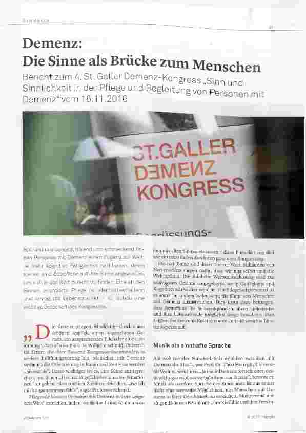 Vorschauseite 1: Demenz: Die Sinne als Brücke zum Menschen