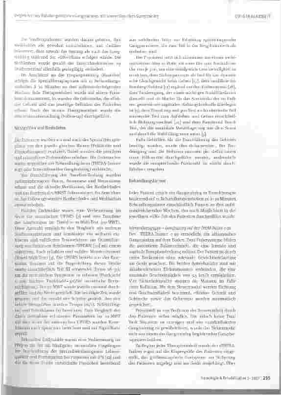 Vorschauseite 3: Vergleich eines Roboter-gestützten Gangtrainings mit konventionellem Gangtraining bei Patienten mit fortgeschrittenem idiopathischen Parkinson-Syndrom