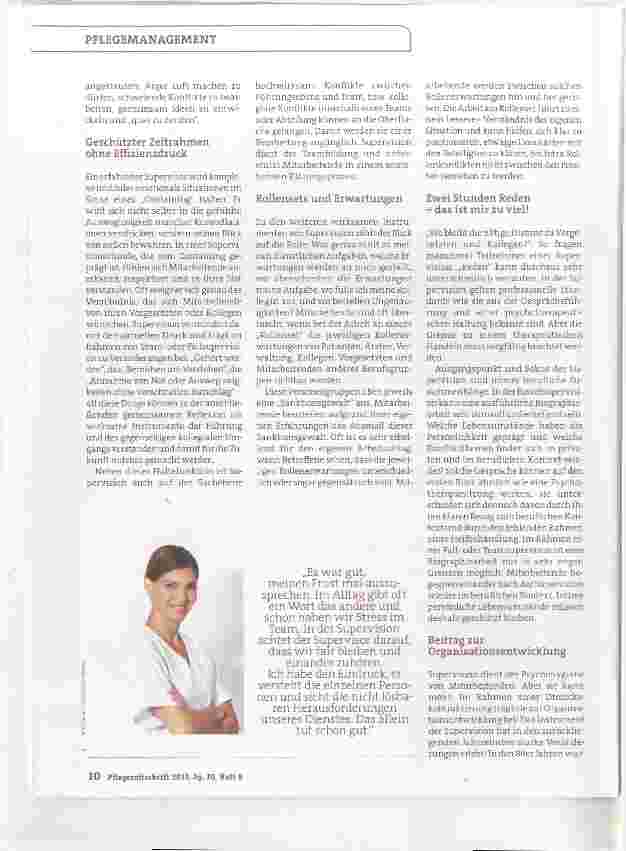 Vorschauseite 2: Reflexive Supervision wichtiges Tool im Pflegedienst