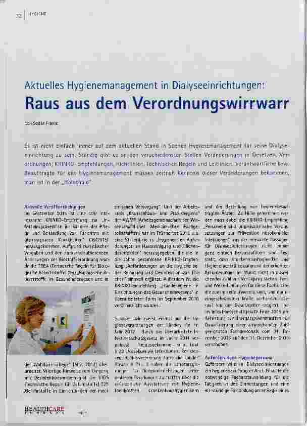 Vorschauseite 1: Raus aus dem Verordnungswirrwarr