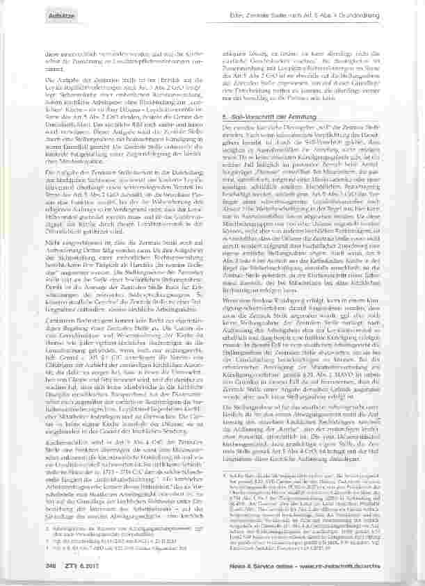 Vorschauseite 3: Zentrale Stelle nach Art. 5 Abs. 4 Grundordnung