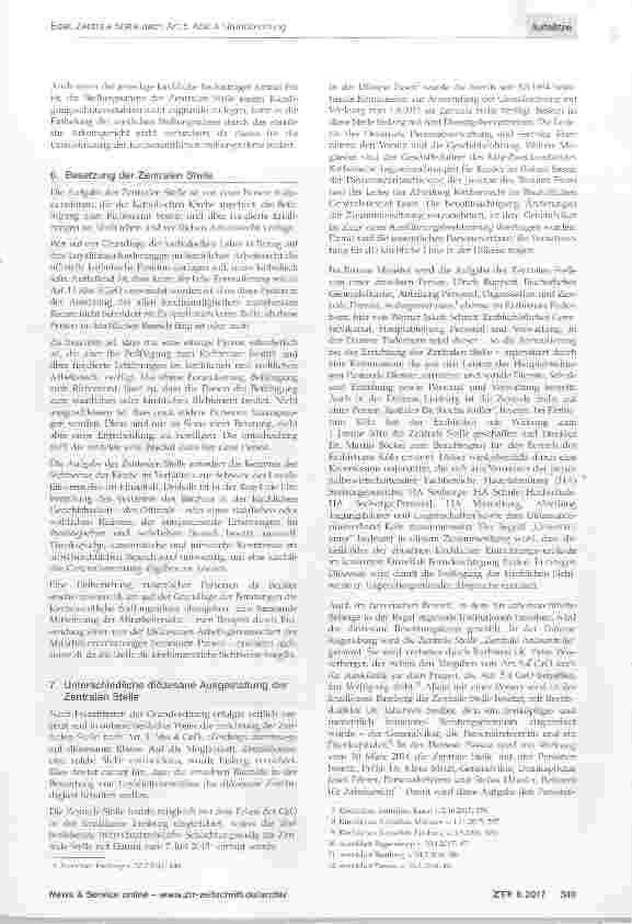 Vorschauseite 4: Zentrale Stelle nach Art. 5 Abs. 4 Grundordnung