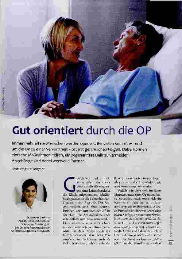 Vorschauseite 1: Gut orientiert durch die OP