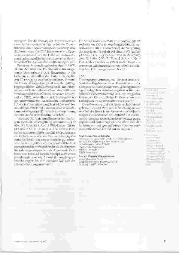Vorschauseite 4: Verträge zu Anwendungsbeobachtungen prüfen im Lichte der §§ 299a und b StGB
