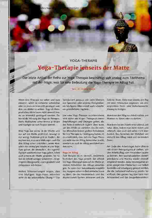 Vorschauseite 1: Yoga-Therapie jenseits der Matte
