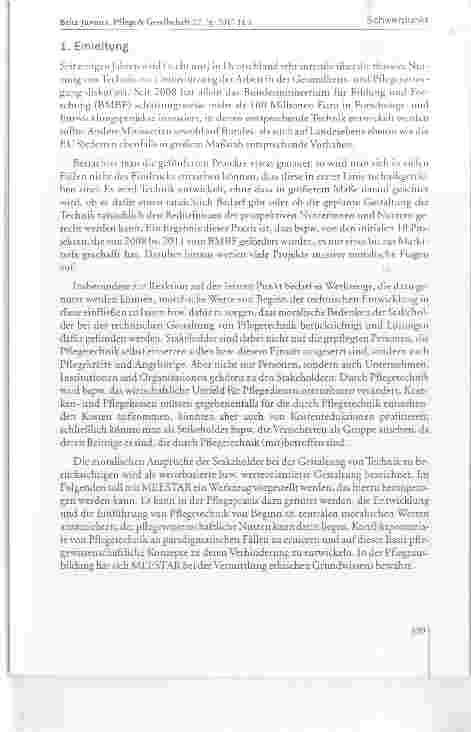 Vorschauseite 2: Demografie, Technik, Ethik: Methoden der normativen Gestaltung technisch gestützter Pflege