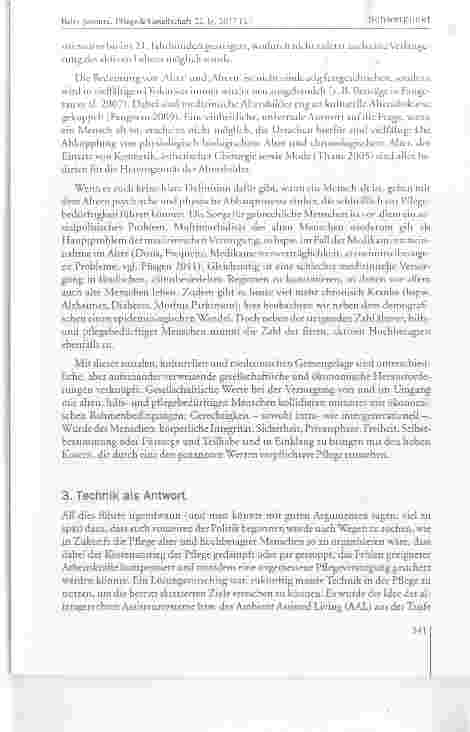 Vorschauseite 4: Demografie, Technik, Ethik: Methoden der normativen Gestaltung technisch gestützter Pflege