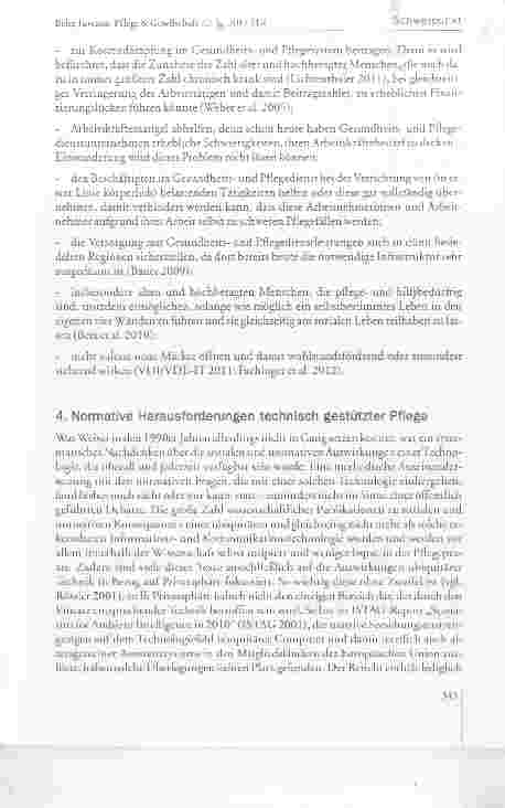 Vorschauseite 6: Demografie, Technik, Ethik: Methoden der normativen Gestaltung technisch gestützter Pflege