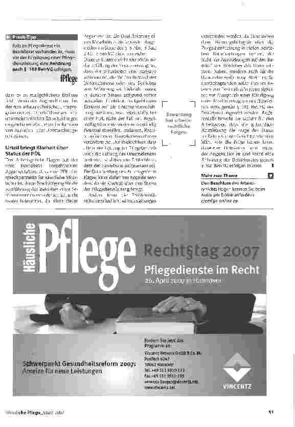 Vorschauseite 2: Unternehmerisches Handeln entscheidet - Arbeitsrecht: Urteil zur Definition Leitender Angestellter im Unternehmen