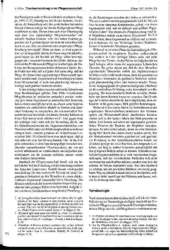 Vorschauseite 2: Theorieentwicklung in der Pflegewissenschaft