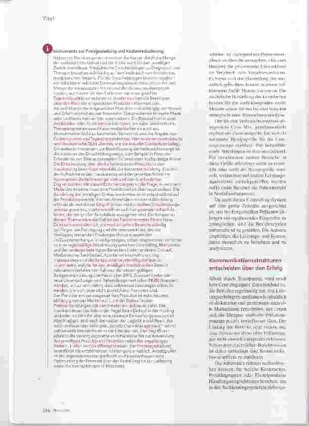 Vorschauseite 3: Sachkosten-Controlling Teamplayer sind gefragt
