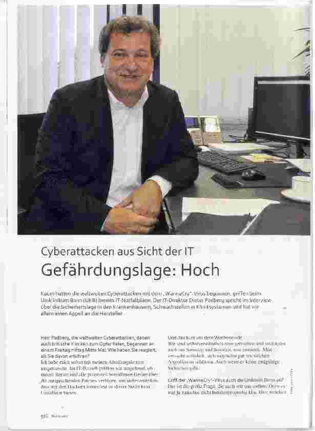 Vorschauseite 1: Cyberattacken aus Sicht der IT Gefährdungslage: Hoch